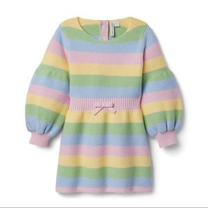 Janie and Jack Pastel Striped Sweater Dress